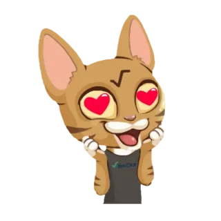 😻 MATCHA gato, amor, ojos, feliz, animal telegram sticker