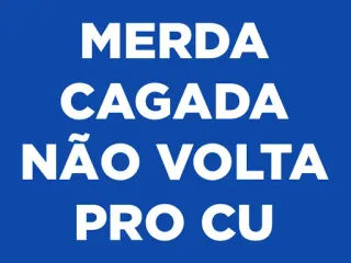 💩 MERDA
CAGADA
NÃO VOLTA
PRO CU offensivo, slang, cacca, umorismo, insulto, portoghese telegram sticker