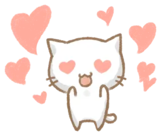 😻 kucing, hati, cinta, imut, kawaii, hewan, hewan peliharaan telegram sticker