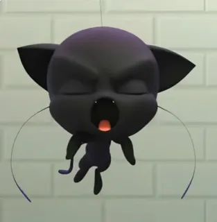 😲 Pollen Miraculous: Tales of Ladybug & Cat Noir Kartun, Kwami, Lebah, Terbang, Lucu, Animasi whatsapp sticker