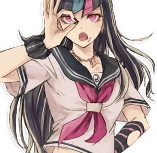 👌 Ibuki Mioda Danganronpa Ibuki Mioda, Danganronpa, anime, girl, sticker telegram sticker