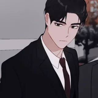 🖇 man, suit, character, anime telegram sticker