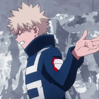 🤷‍♀️ Bakugo My Hero Academia Anime, Manga, Personaje, My Hero Academia, Bakugo telegram sticker