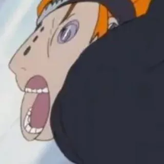 😡 Pain Naruto anime, naruto, pain, character, scream telegram sticker