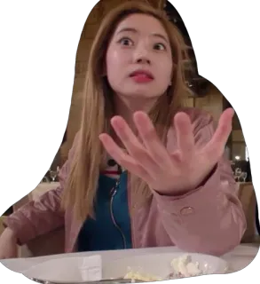 😯 wanita, kpop, dahyun, twice, orang, kejutan, penyanyi telegram sticker