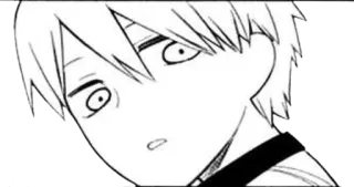 😒 anime, manga, shocked, surprised, expression whatsapp sticker