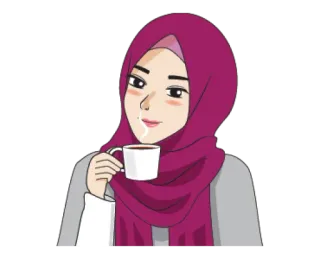 Hijaber Millennials 2 @waesticker whatsapp stickers