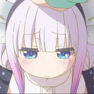 🍥 Kanna Kamui Miss Kobayashi's Dragon Maid Anime, Niedlich, Drache, Kanna, Miss Kobayashis Dragon Maid telegram sticker