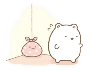 😳 Sumikko Gurashi, น่ารัก, การ์ตูน, สัตว์, คาวาอิ, หมีขั้วโลก, ขี้อาย, ญี่ปุ่น telegram sticker
