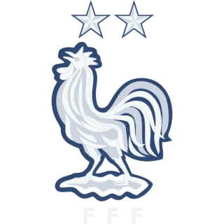 🇫🇷 Gallic Rooster France National Football Team france, football, soccer, rooster, sports, logo, emblem telegram sticker
