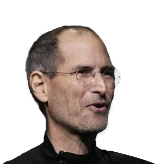 🙂 Steve Jobs Steve Jobs, Apple, tecnología, empresario, retrato telegram sticker