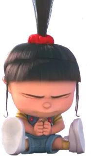 😖 Agnes Despicable Me dessin animé, fille, personnage, animation telegram sticker