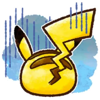 😔 Pikachu Pokemon Pikachu, Pokemon, terkejut, sedih, kuning telegram sticker