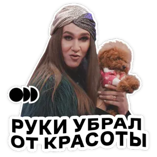 😡 РУКИ УБРАЛ ОТ КРАСОТЫ telegram sticker