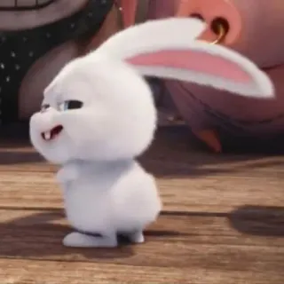 🐰 Snowball The Secret Life of Pets rabbit, cute, cartoon, animal, pet telegram sticker