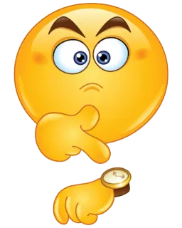 ⌚ emoji, time, watch, deadline, waiting, hurry, late whatsapp sticker
