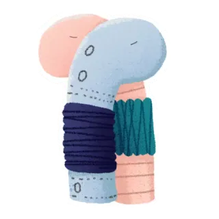 😢 абстракция, минимализм, иллюстрация, милый, наклейка telegram sticker