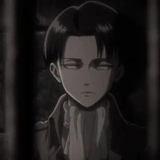 🍙 Levi Ackerman Attack on Titan anime, attack on titan, levi, ackerman telegram sticker