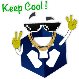 ✌️ Keep Cool! legal, símbolo da paz, óculos de sol, estilo, relax, moda telegram sticker
