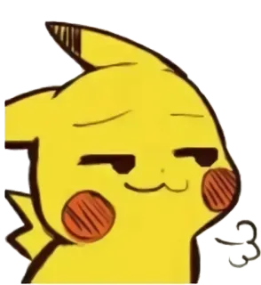 🙂 Pikachu Pokemon pikachu, pokemon, animé, mignon, jaune, suffisant telegram sticker