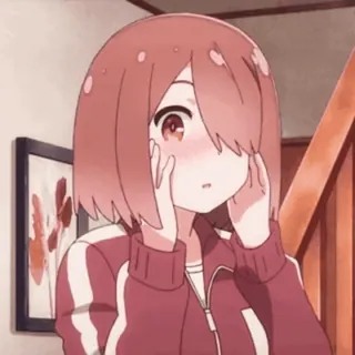 😳 Anime, Chica, Sonrojo, Lindo, Dibujos animados, Manga whatsapp sticker