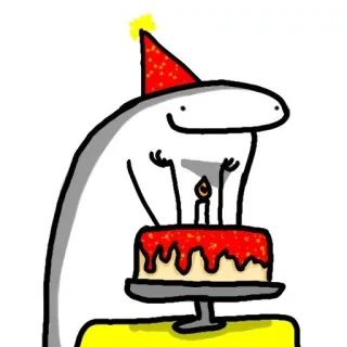 🎉 urodziny, tort, impreza, świętowanie, kreskówka telegram sticker