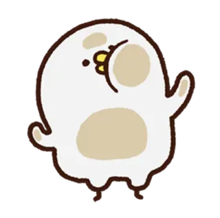👀 cartoon, cute, kawaii, blob, character whatsapp sticker