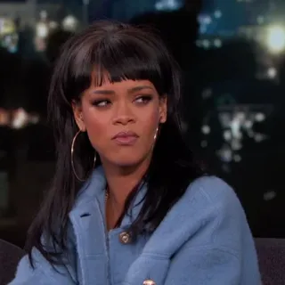 💸 Rihanna singer, celebrity, woman, portrait telegram sticker