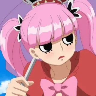 🐰 Perona One Piece Perona, One Piece, anime, manga, principessa fantasma, capelli rosa, personaggio whatsapp sticker