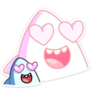 😍 Kartun, Lucu, Cinta, Mata hati, Kawaii, Karakter, Stiker, Manis whatsapp sticker