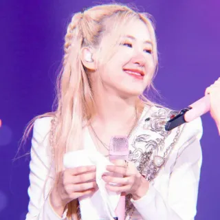 🌹 Rosé Rosé, K-pop, Blackpink, cantante, ídolo, música, retrato telegram sticker