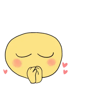 🙏 Emoji, Rezar, Corações, Kawaii, Fofo telegram sticker