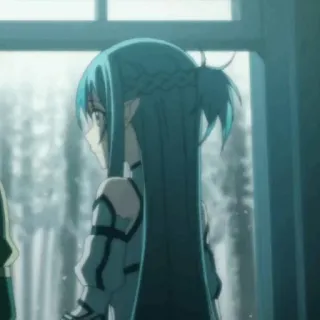 ❄️ Asuna Yuuki Sword Art Online アニメ, キャラクター, アスナ, ユウキ, ソードアート・オンライン, ワイフ, アニメガール telegram sticker