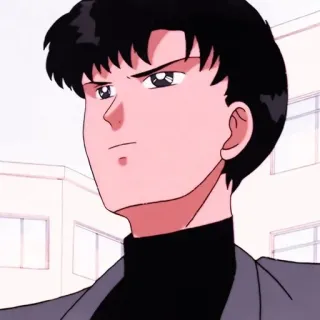 🤨 Tuxedo Mask Sailor Moon anime, manga, cartoon, tuxedo mask, sailor moon telegram sticker