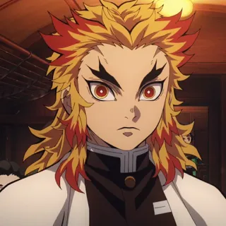 🔥 Kyojuro Rengoku Demon Slayer Anime, Demon Slayer, Rengoku, Kyojuro Rengoku, Pilier de la Flamme telegram sticker