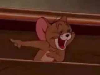 😂 Jerry Desenho animado, Rato, Engraçado, Rindo, Meme telegram sticker