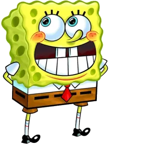 😁 Spongebob Spongebob Squarepants Спанч Боб, мультфильм, персонаж, Nickelodeon, Квадратные Штаны, смешной telegram sticker