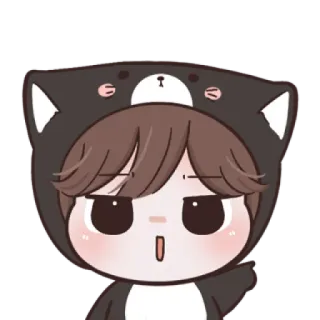 😼 Cartoon, Niedlich, Figur, Aufkleber, Anime telegram sticker