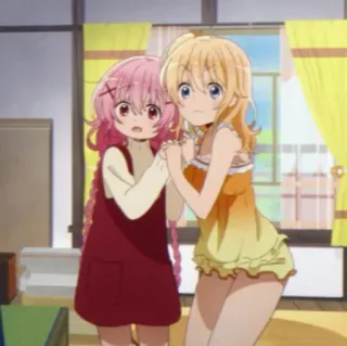 🌸 anime, cartoni animati, amici, ragazze, interno telegram sticker
