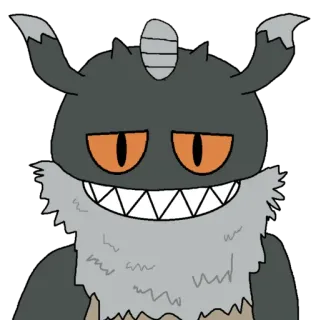 😬 Kartun, Monster, Makhluk, Karakter, Seram, Iblis telegram sticker