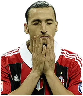 😌 Zlatan Ibrahimovic voetbal, speler, zlatan, ac milan, verdrietig, voetbal telegram sticker