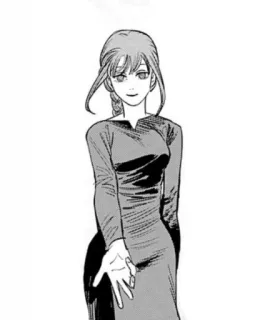😀 Makima Chainsaw Man anime, manga, chainsaw man, makima telegram sticker