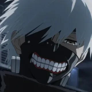 😭 Ken Kaneki Tokyo Ghoul Аниме, Токийский гуль, Кен Канеки, Гуль, Манга, Тёмное фэнтези telegram sticker