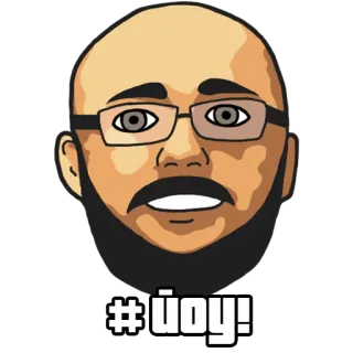 🙊 üyoy! dessin animé, émoticône, emoji, visage, portrait, lunettes whatsapp sticker