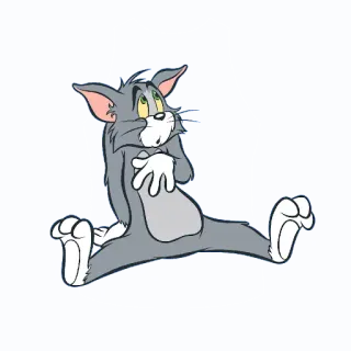 😢 Tom Cat Tom and Jerry 만화, 고양이, 톰, 톰과 제리, 캐릭터 telegram sticker