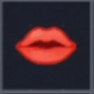 💋 bibir, ciuman, mulut, merah telegram sticker