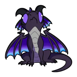 🥺 dragão, fofo, desenho animado, fantasia, animal, adesivo telegram sticker