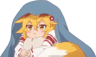 😒 Anime, Volpe, Carino, Chibi, Coperta telegram sticker