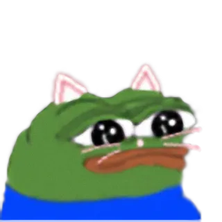 🐱 Pepe the Frog pepe, 青蛙, 表情包, 网络 telegram sticker