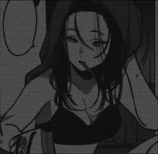📎 mulher, anime, mangá, feminino, menina telegram sticker